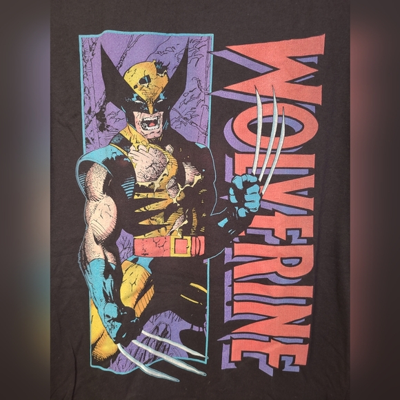 Marvel Wolverine Shredded Comics X-Men Fitted Adult Unisex T-Shirt Black Medium - Picture 3 of 6